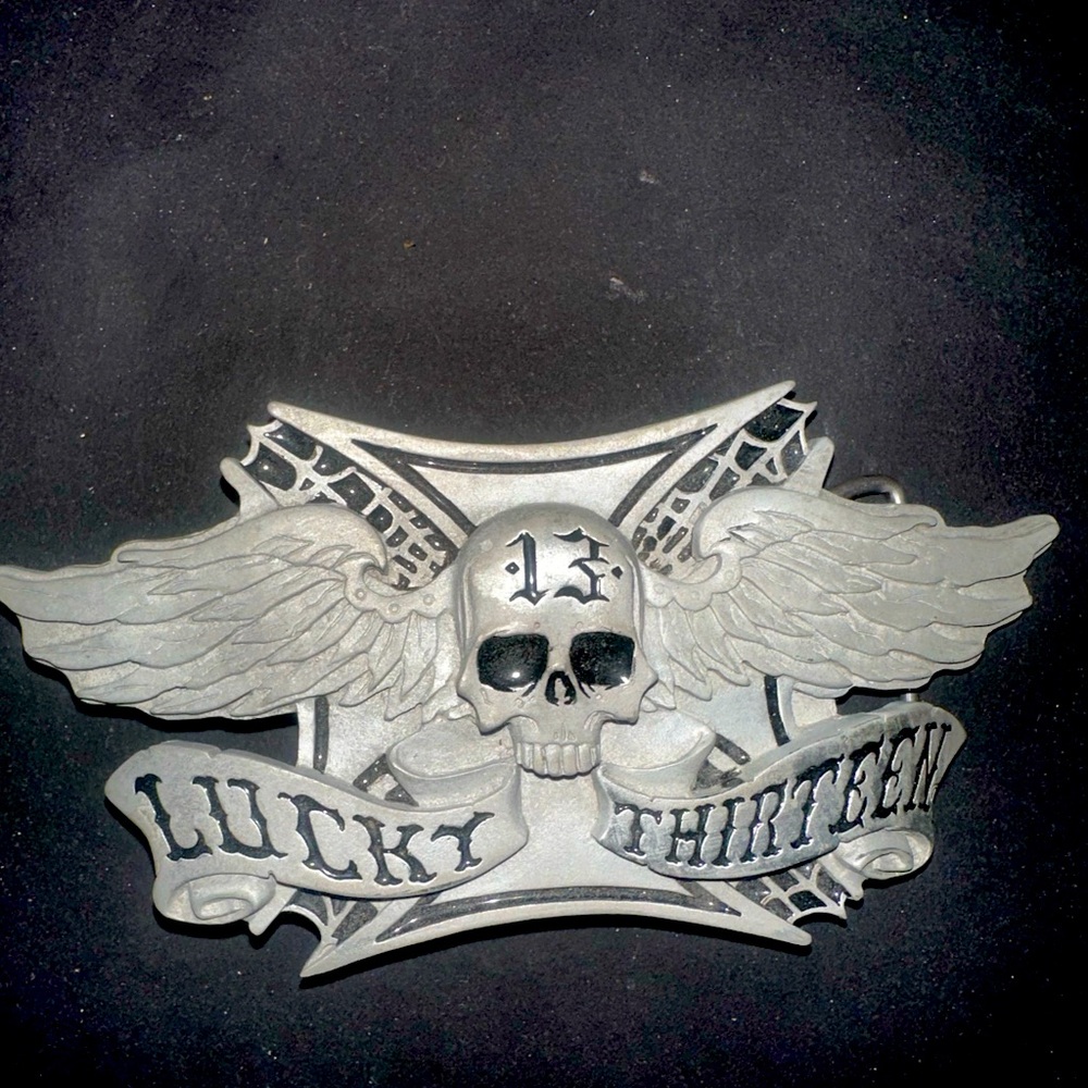 2003 Lucky 13 belt buckle.